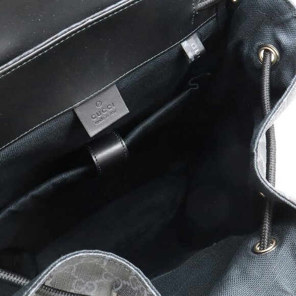 GUCCI Black Leather Backpack - Picture 7 of 8